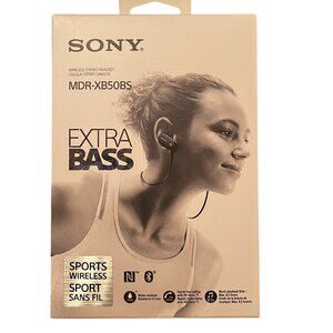 NEW/No Tags - Sony Wireless Stereo Headset MDR-XB50BS / EXTRA BASS